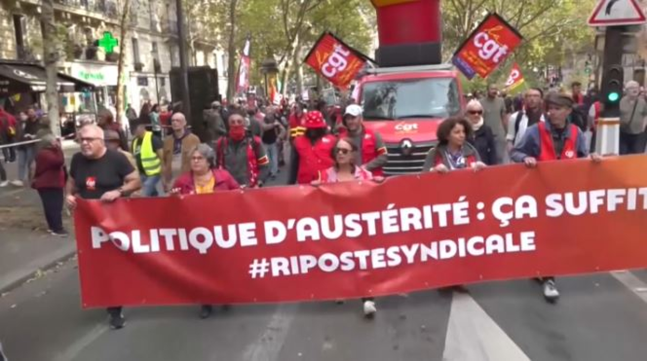 600 тысяч французов выступили против экономии