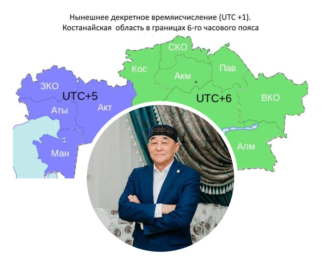 Вернуть Костанайской области поясное время, требует общественник Болат Нурходжаев