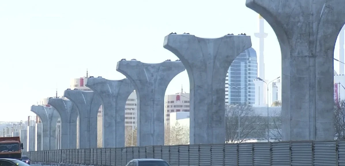 В Астане временно изменится движение из-за строительства LRT