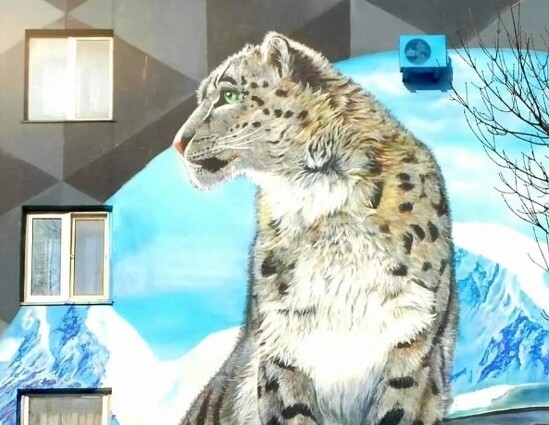 Компания Coca-Cola восстановит закрашенный мурал с барсом в Алматы