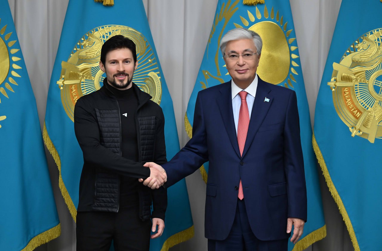 Токаев встретился с Павлом Дуровым